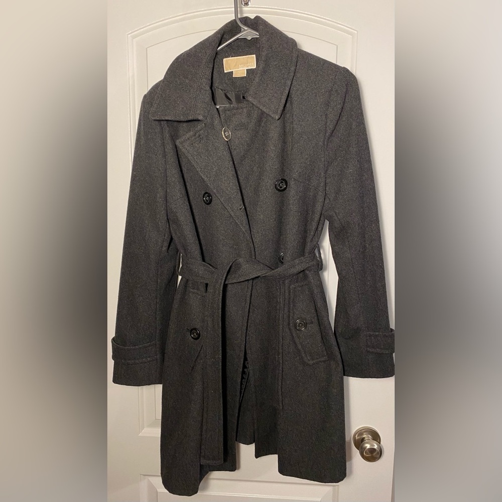 Michael Kors Dark Gray Trench Coat